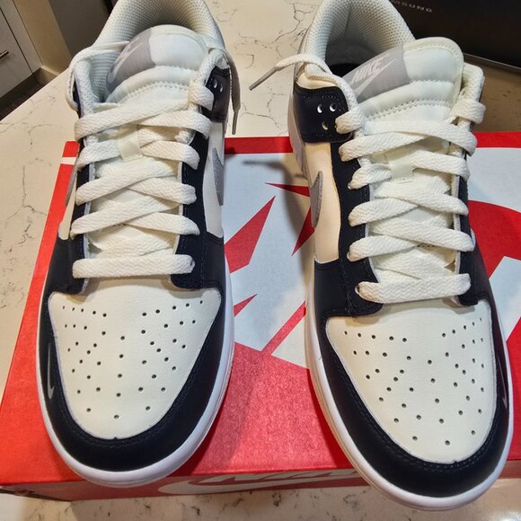 Nike Dunk Low Sail-Wolf Grey-White-Blue Womens Sz 8 US HV2390 100 Sneakers NEW - Picture 4 of 15